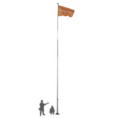 Флагшток уличный от 12 метров из алюминия